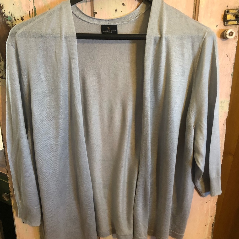 Buttonless Shawl Sweater - image 1